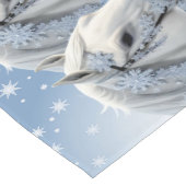 Schneeflocken Pferdesport Weihnachtstisch Läufer (Ecke)