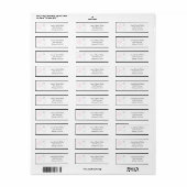 Schneeflocken Pink Blue Holiday Winter Address Lab (Vorne)