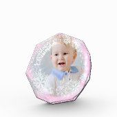 Schneeflocken pink fotoblock (Links)