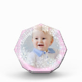 Schneeflocken pink fotoblock (Vorderseite)