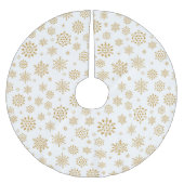 Schneeflocken Polyester Weihnachtsbaumdecke (Vorderseite)