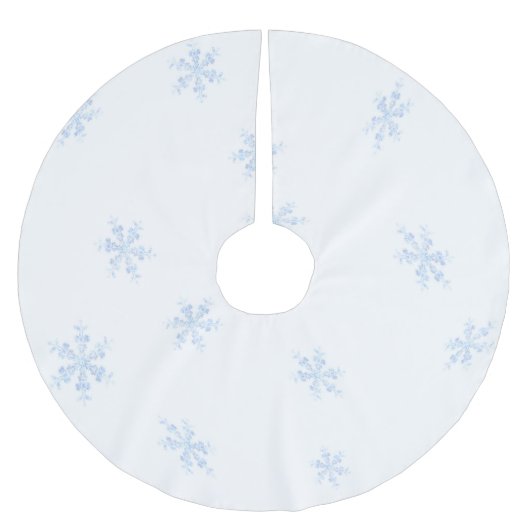 Schneeflocken Polyester Weihnachtsbaumdecke (Vorderseite)