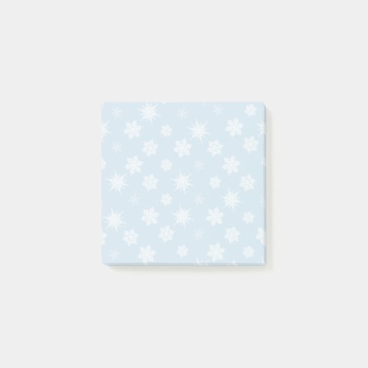 Schneeflocken Post-it Klebezettel (Vorderseite)