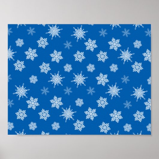 Schneeflocken Poster (Vorne)