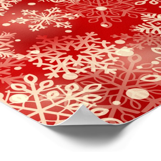 Schneeflocken Poster (Ecke)