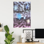 Schneeflocken Poster (Heimbüro)