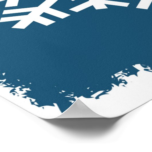 Schneeflocken Poster (Ecke)