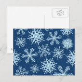 Schneeflocken, Postkarte (Vorne/Hinten)
