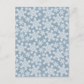 Schneeflocken Postkarte (Vorderseite)
