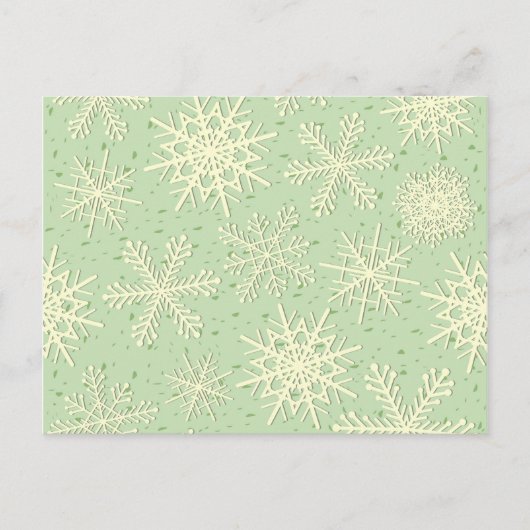 Schneeflocken, Postkarte (Vorderseite)