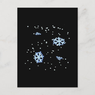 Schneeflocken Postkarte