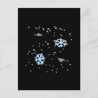 Schneeflocken Postkarte