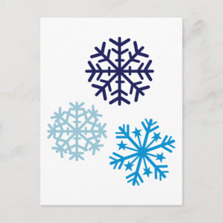 Schneeflocken Postkarte