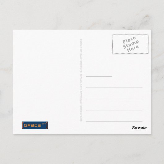 Schneeflocken Postkarte 01 (Rückseite)