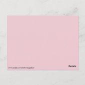 Schneeflocken-Postkarte Postkarte (Rückseite)