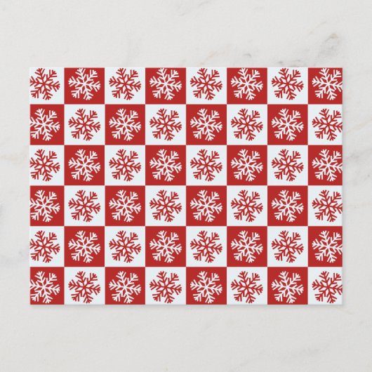 Schneeflocken-Postkarte Postkarte (Vorderseite)