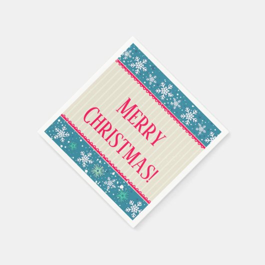 Schneeflocken & Präsentierte Napkins Serviette (Ecke)