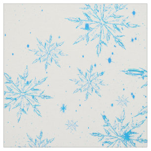 Schneeflocken-Printgewebe aus Eiskristall, gefrore Stoff