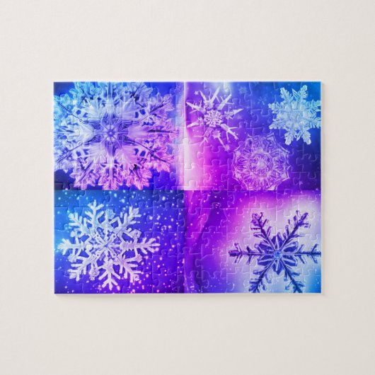 Schneeflocken Puzzle (Horizontal)