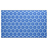 Schneeflocken Quit Pattern - Kobalt Blau und Weiß Stoff (Yard (91,4 cm))
