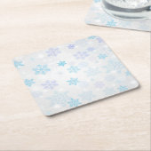 Schneeflocken Rechteckiger Pappuntersetzer (angewinkelt)