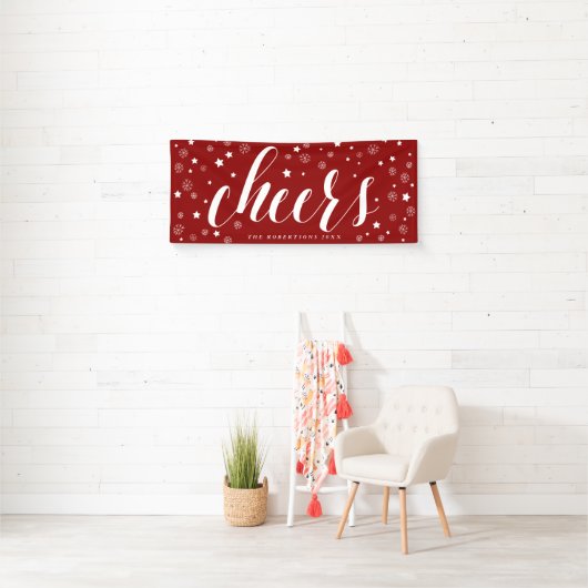 Schneeflocken | Red Holiday Banner (Insitu)