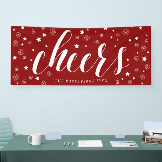 Schneeflocken | Red Holiday Banner (Messe)