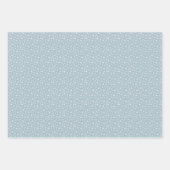 Schneeflocken Rosa Blau und Winter der Marine Geschenkpapier Set (Vorderseite)