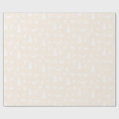 Schneeflocken Rosa Muster Geschenkpapier (Flach)