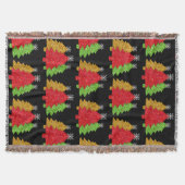 Schneeflocken Rot-Gold-Grün Weihnachtsbaum Schneef Decke (Vorderseite)