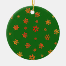 Schneeflocken (Rot & Gold) [Weihnachtsmuster]