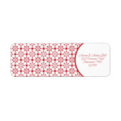 Schneeflocken Rot und Weiß (Vorne)