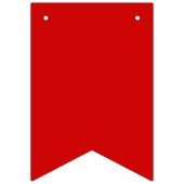 Schneeflocken Rote Jagdfahnen Wimpelkette (Dritte Fahne)