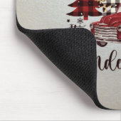 Schneeflocken, rote LKW-Kiefer Mousepad (Ecke)