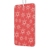 Schneeflocken, rote und weiße Schneeflocken, Schne Autolufterfrischer (Links)