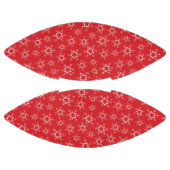 Schneeflocken, rote und weiße Schneeflocken, Schne Football (Paneele)