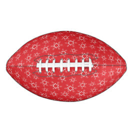 Schneeflocken, rote und weiße Schneeflocken, Schne Football