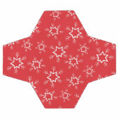 Schneeflocken, rote und weiße Schneeflocken, Schne Fußball (Flach)