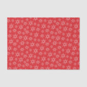 Schneeflocken, rote und weiße Schneeflocken, Schne Seidenpapier (Vorderseite)