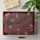 Schneeflocken Rote Weihnachtsgeschenk Seidenpapier (Geschenk)