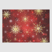 Schneeflocken Rote Weihnachtsgeschenk Seidenpapier (Vorderseite)
