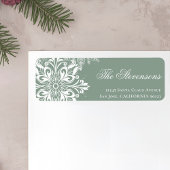 Schneeflocken Rücksendeadresse Adressaufkleber