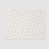 Schneeflocken Salbei grün und Sahne Seidenpapier (Vorderseite)