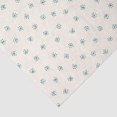 Schneeflocken Salbei grün und Sahne Seidenpapier (Ausschnitt)