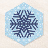 Schneeflocken saugender Weihnachten Untersetzer (Vorderseite)