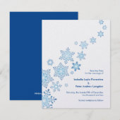 Schneeflocken Save the Date Hochzeit (Vorne/Hinten)