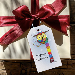 Schneeflocken Scarf Hat Niedlich Geschenkanhänger