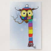 Schneeflocken Scarf Hat Niedlich Puzzle (Vertikal)