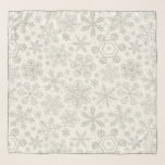 Schneeflocken Schal<br><div class="desc">Handgezeichnet Schneeflocken,  Musterdesign.</div>