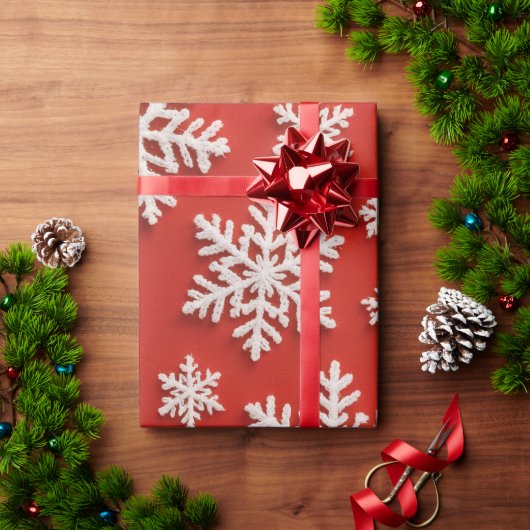 Schneeflocken-Schatz Geschenkpapier (Feiertagsgeschenk)